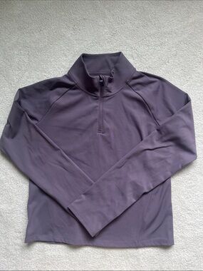 Athleta Girls Icebreaker Quarter-Zip Pullover in Dusty Plum